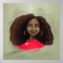 African American girl Poster