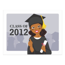 African American Graduate Post Cards
