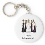 African American -  I'm a bridesmaid! Keychain