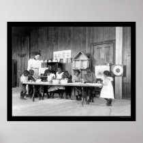 African American Kindergarten in Hampton, VA 1899 Posters