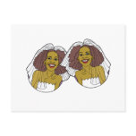 African-American Lesbian Wedding Postcards