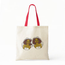 African-American Lesbian Wedding Tote Bags