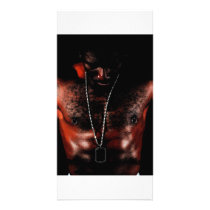 African American Man photo card