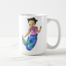 African American Mermaid mug