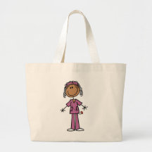 African American Nurse Canvas Bags