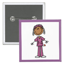 African American Nurse Pin
