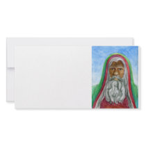 African American Old World Santa Custom Photo Card