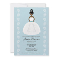 African American Pretty Bridal Shower Invitations