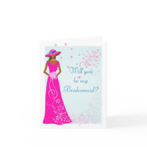 African American - Wedding Party Card