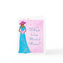 African American - Wedding Party Card