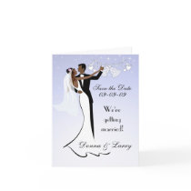 African American Wedding Save the Date Card