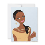 African American Woman invitations