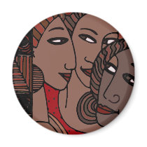 African American Women Magnets