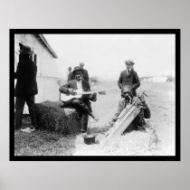 African Americans with Kazoos and a Guitar 1914 Posters