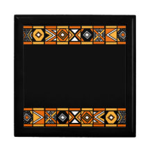 African art pattern keepsake boxes