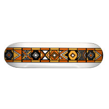African art pattern skate board deck