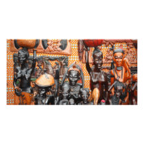 African art photo greeting card