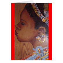 African Bride Card