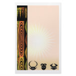 African Ceremonial Masks Stationery Paper