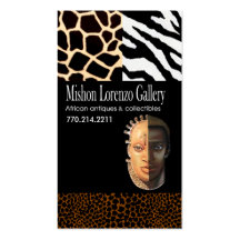 African Collectibles: Afrocentric African American Business Card Templates