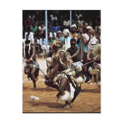 African dance South Africans Post Card by DorkaReyes