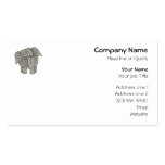 African Elephant. Business Card Template
