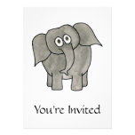 African Elephant. Custom Announcements
