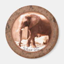 African Elephant Magnet