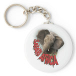 African elephant safari Africa keyrings