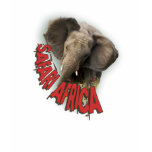 African elephant wildlife safari ladies t-shirts