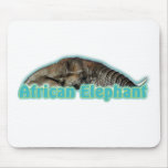 African elephant wildlife safari mousepads