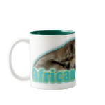 African elephant wildlife safari mugs cups