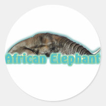 African elephant wildlife safari stickers