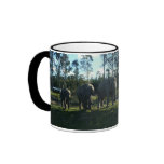 African Elephants Ringer Mug