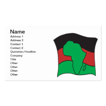 African Flag Business Cards
