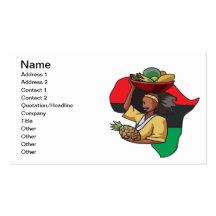 African Food Business Cards