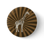 African Giraffe Original Art buttons