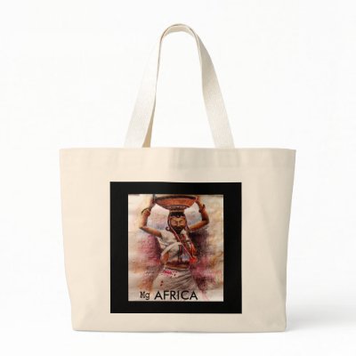 african girl, AFRICA Canvas Bag by adeolagbadamosi