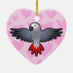 African Grey / Amazon / Parrot Love Christmas Tree Ornaments