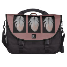 African Grey grey feather Bag For Laptop