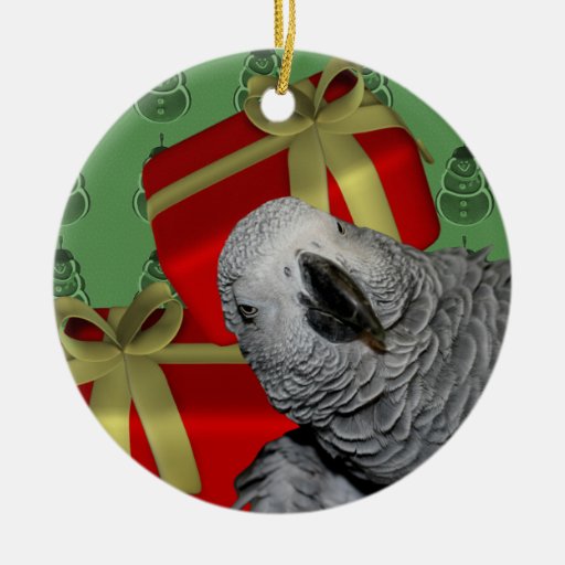 african grey parrot bird christmas ornament zazzle african grey parrot bird christmas ornament zazzle