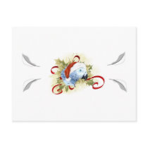 African Grey Parrot Christmas Postcards