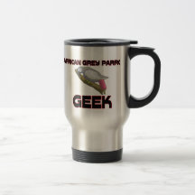 African Grey Parrot Geek Coffee Mug