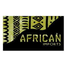 African Imports II - Afrocentric Kenyan mud cloth Business Card Template