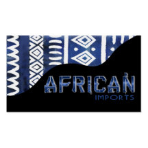 African Imports II - Afrocentric Kenyan mud cloth Business Card Templates