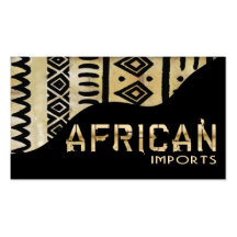 African Imports II - Afrocentric Kenyan mud cloth Business Card Templates