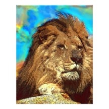African-Lion-Digital Art Letterhead