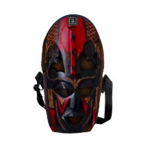 African Mask Courier Bags