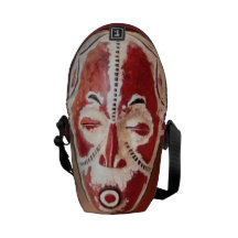African Mask Courier Bags