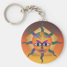 African Mask Keychain